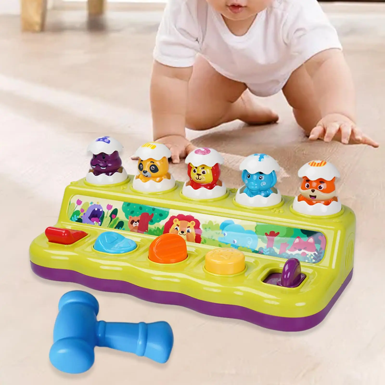 

Switch Box Education Hammer Bench Toy for Training Party Favor Babies