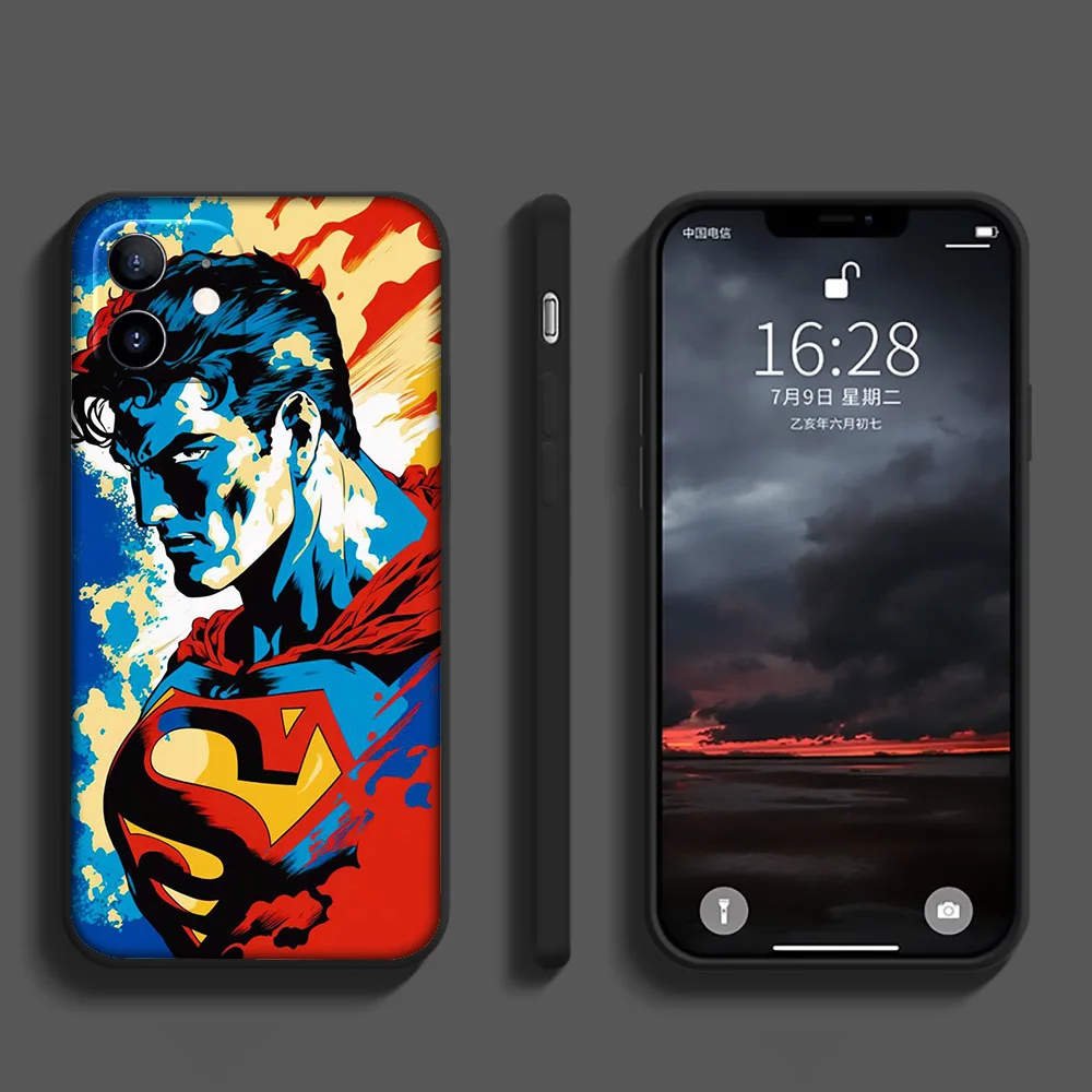 SA158 Superman Soft Case for iPhone 12 11 X XS XR Pro Max 6 6s Plus SE