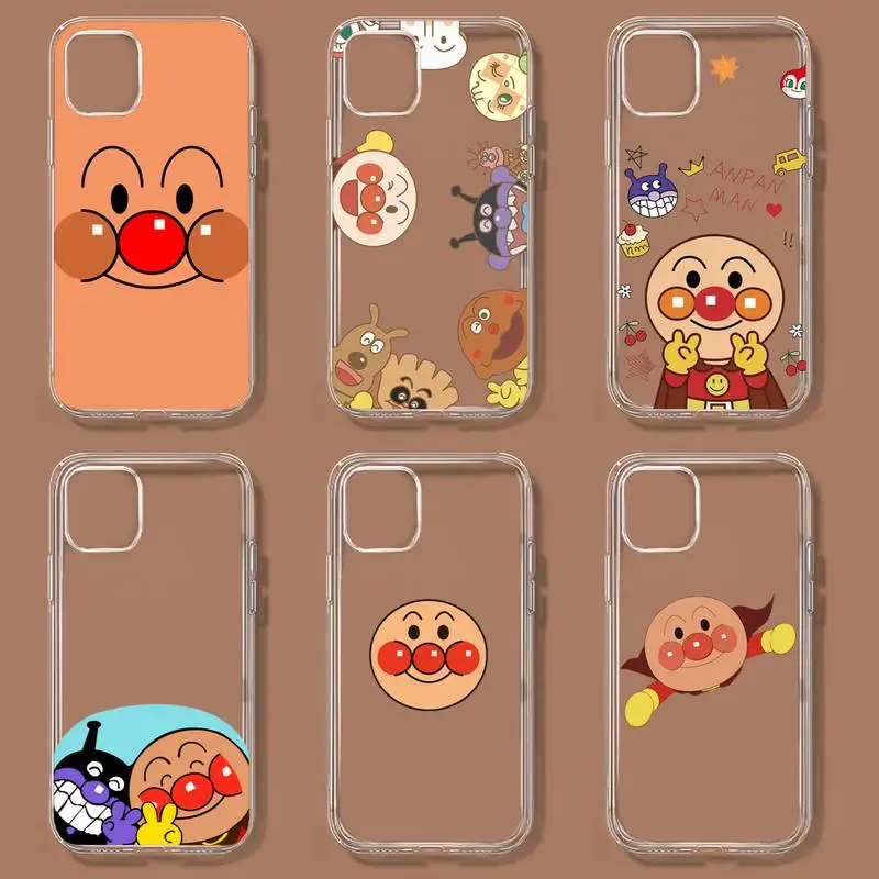 

Animation Anpanman Phone Case For Samsung GalaxyS20 S21 S30 FE Lite Plus A21 A51S Note20 Transparent Shell