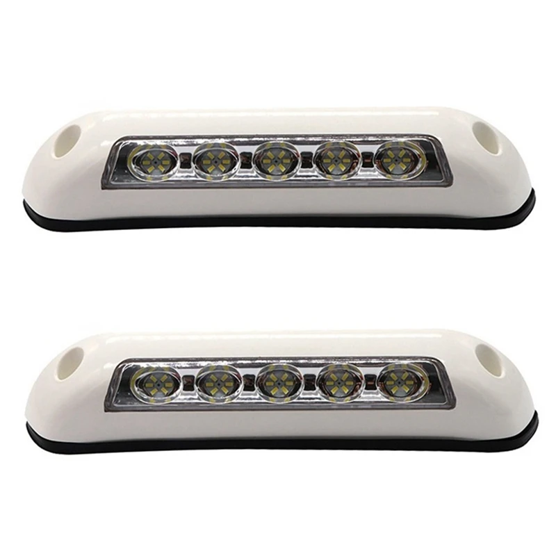 

2Pcs 8 Inch RV LED Porch Awning Lights 12V Wall Lamps Strip Lights for Trucks Caravan Camper Trailer ,White