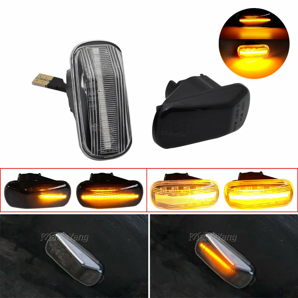 

2X Dynamic Side Marker Turn Signal Light Lamp For Honda CRV Accord Civic Jazz Fit Stream Integra DC5 City Odyssey Acura RSX NSX