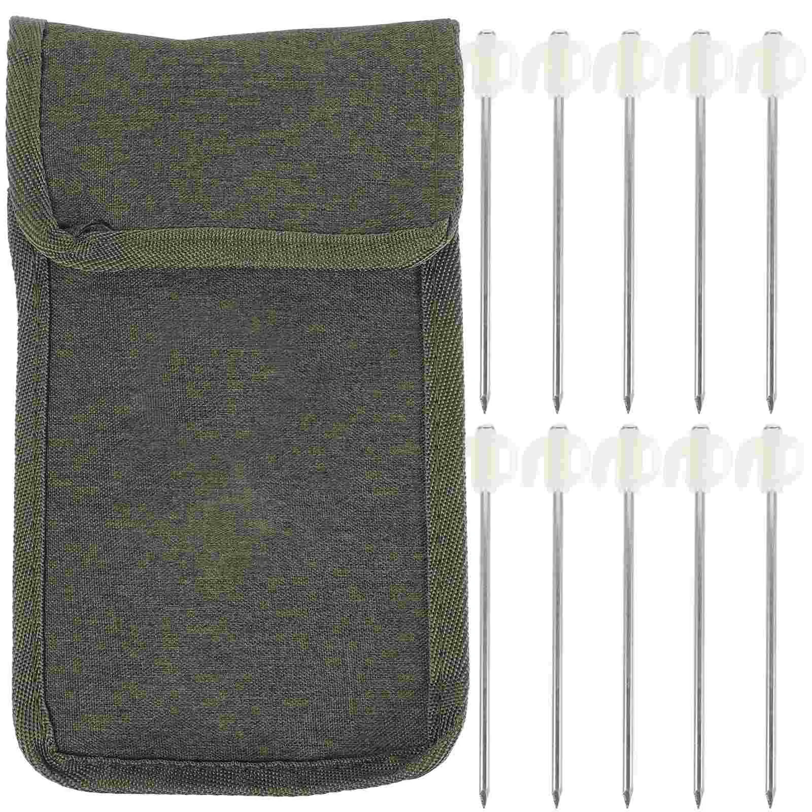 

Stakes Outdoor Decorations Awning Pegs Tent Metal Camping Heavy Duty Spikes Glow The Dark Steel