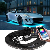 car chassis light neon light strip waterproof remote app control led ambient lamps backlight decorative atmosphere lamp 12v