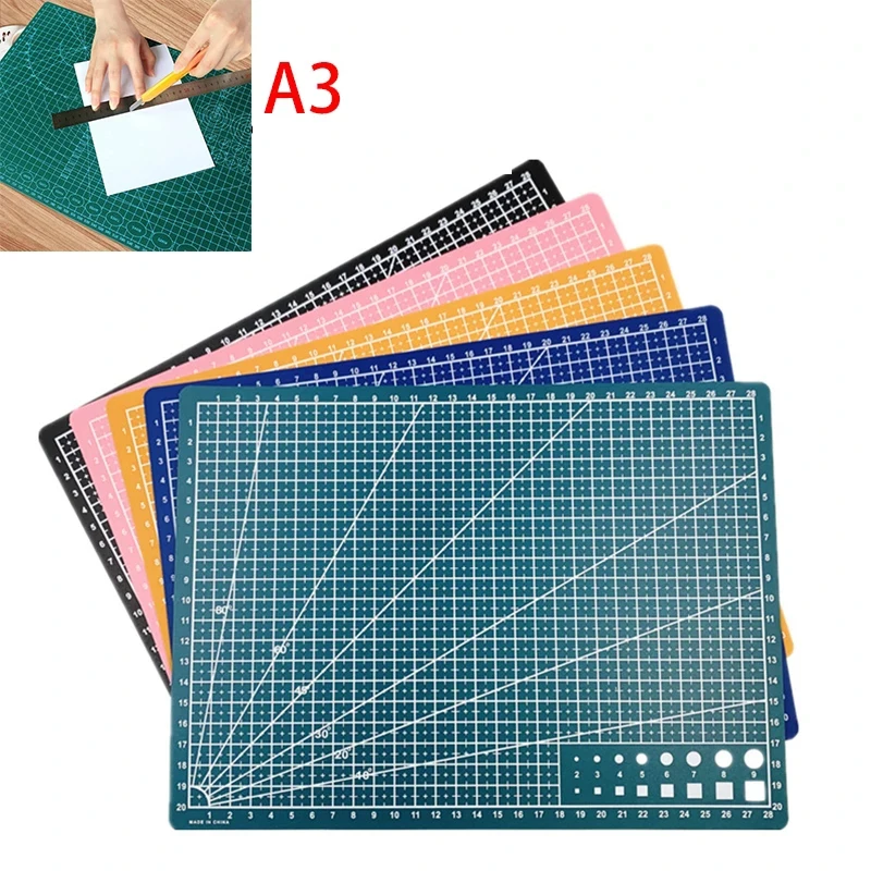 A3 Cutting Mat Sewing Mat Single Side Craft Mat Cutting Board for Fabric Sewing and Crafting DIY Art Tool 45x30cm