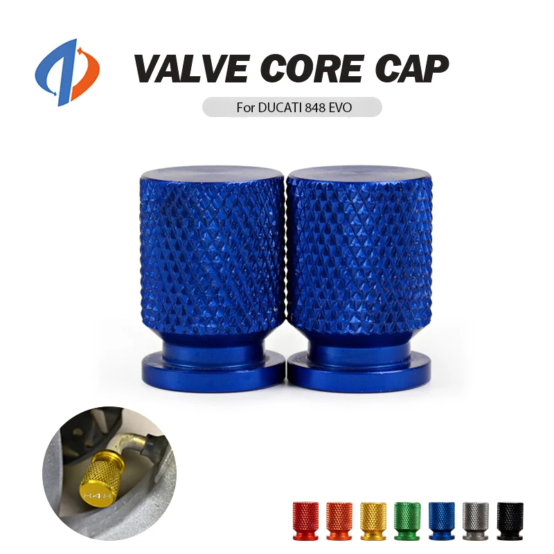 

Motorcycle Vehicle Wheel Tire Valve Stem Caps Cover For DUCATI 848 EVO 848EVO 2007-2013 2012 CNC Aluminum Accessory