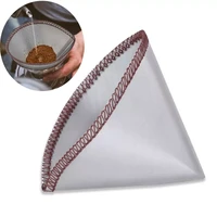 reusable pour coffee filter mesh paperless coffee filter stainless steel cone filter 3 to 4 cup coffee filter kitchen tools