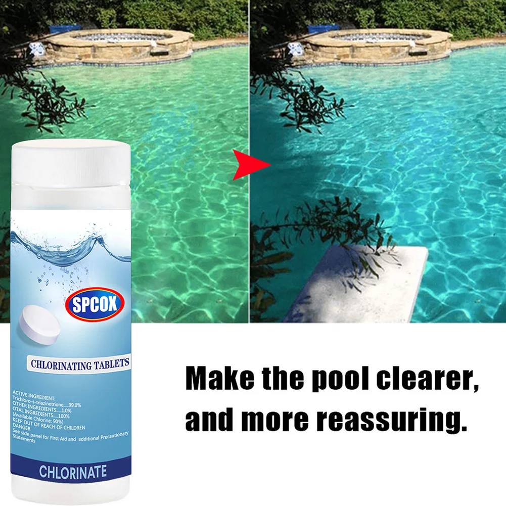 

Swimming Pool Cleaning Effervescent Tablets Purify Water Disinfection Chlorine Pills Cleaners SPA Hot Tub Aquarium Cleaning Tool