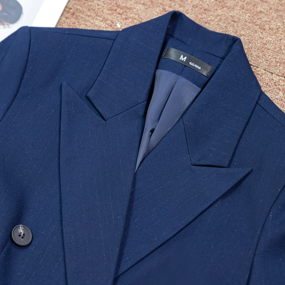 Korean Autumn Winter Women Coffee Gray Formal Blazer Office Ladies Female Long Sleeve Wide Loose Business Work Wear Jacket Coat