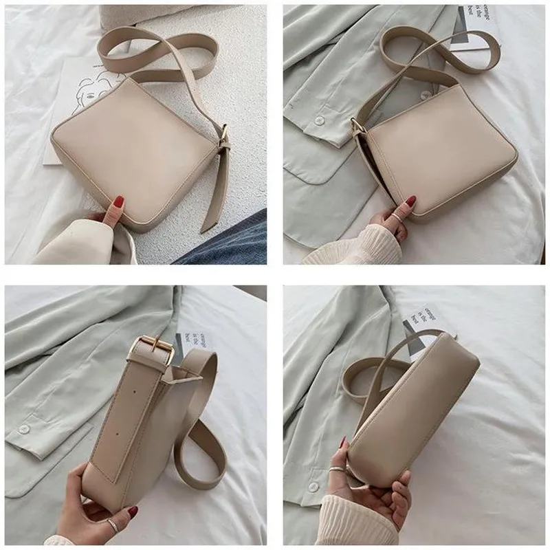 Vintage PU Leather Bucket Bags for Women 2023 Trending Designer Crossbody Shoulder Bags Handbags Women's Hand Bag