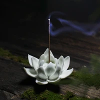 ceramics burner lotus incense living room zen decor fragrance smoke fountain lotus incense wierook houder home decor zen