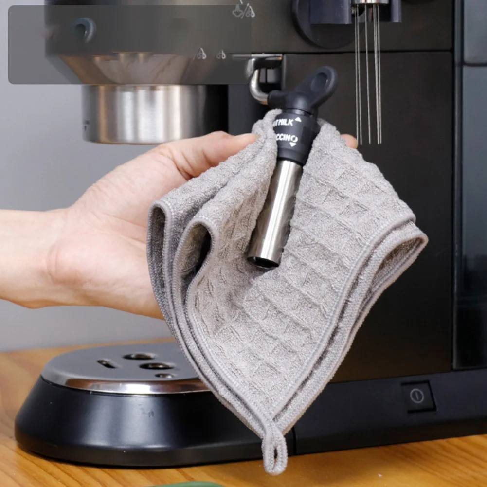 

Rags Towel Cleaning Cloth 30cm Cotton Dishcloth For Coffee Machine Kitchen Gadgets Super Absorbent High Quality