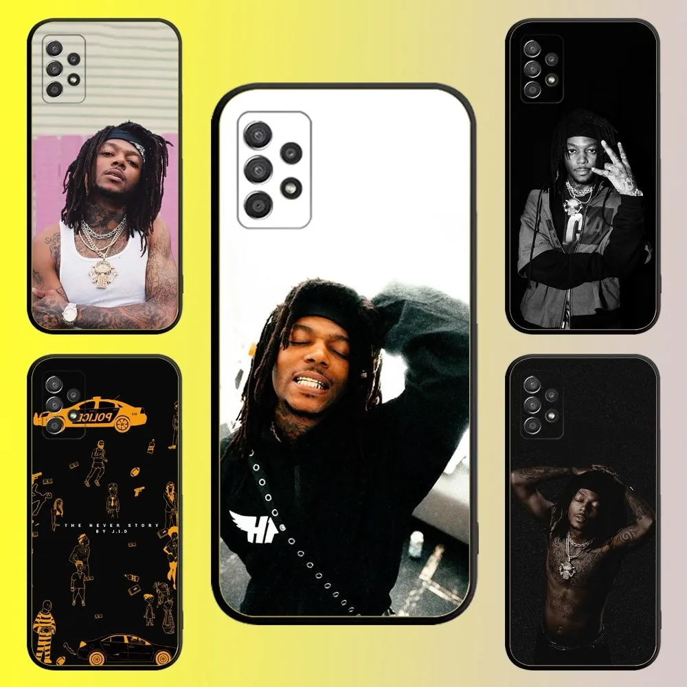JID American Rapper Phone Case For Samsung Galaxy A13 A21s A22 A31 A32 A52 A53 A71 A80 A91 Soft Black Shell