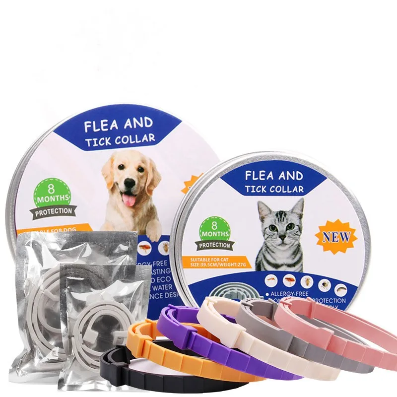 

Pet Collar Flea and Tick for Dogs Cats Up To 8 Month Flea Tick Prevention Collar Anti-mosquito & Insect Repellent Puppy Supplies