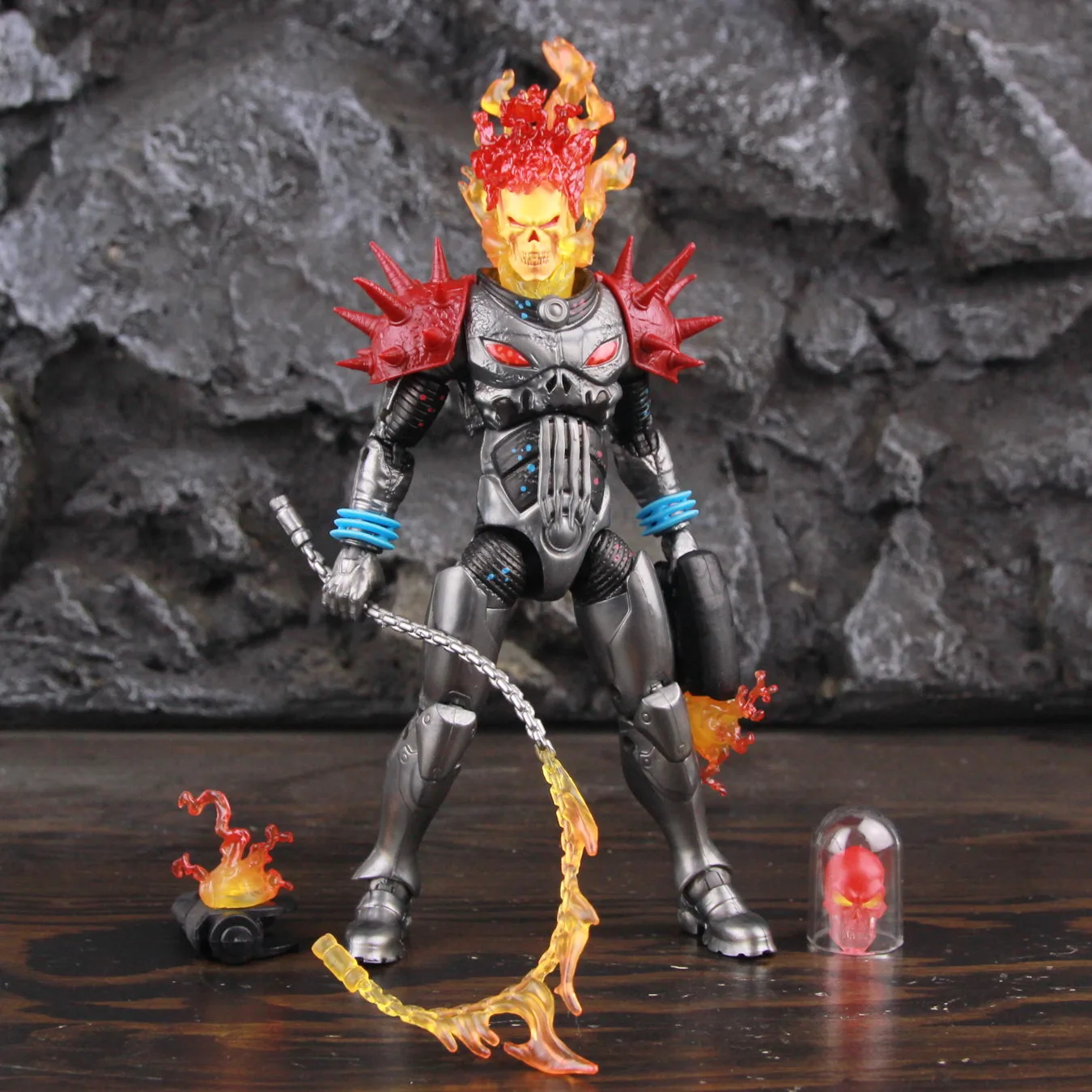 Marvel Legends Cosmic Ghost Rider 6" Action Figure Fire Whip Without Motorbike From Vehicle Set Riders Series Toys