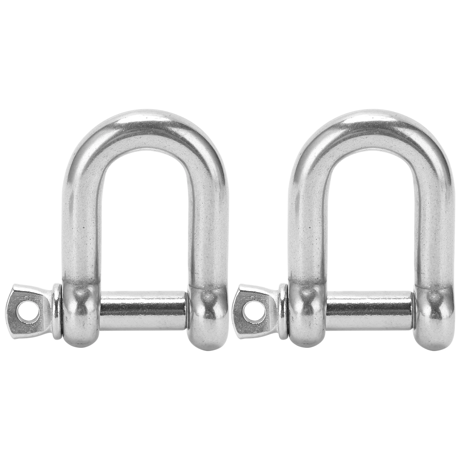

2pcs M14 Screw Pin Anchor Shackle 304 Stainless Steel Heavy Duty D‑Shape Shackle for Paracord Bracelets