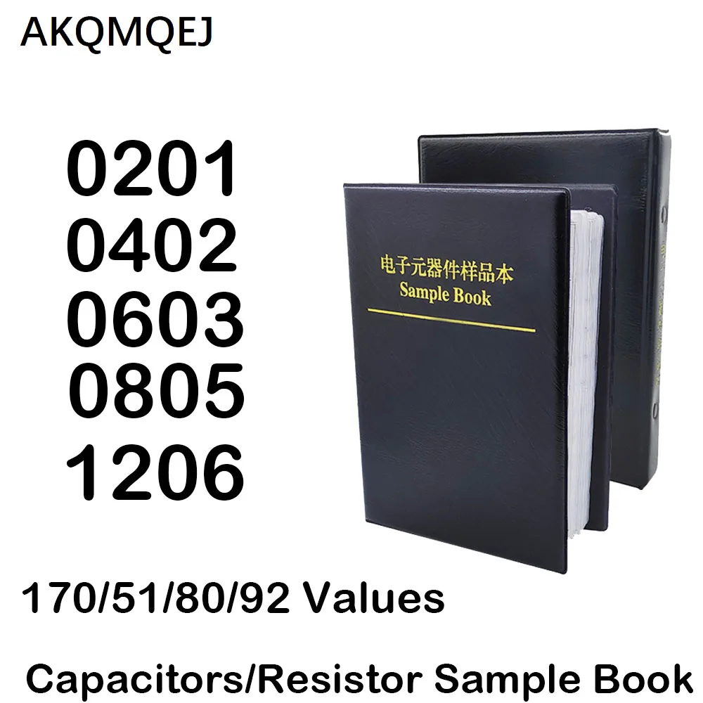 Hybrid capacitor 0201 0402 0603 0805 1206 (0 Ω - 10M Ω) chip resistor 1%+(0.5pf-1uf) SMT capacitor classification kit sample