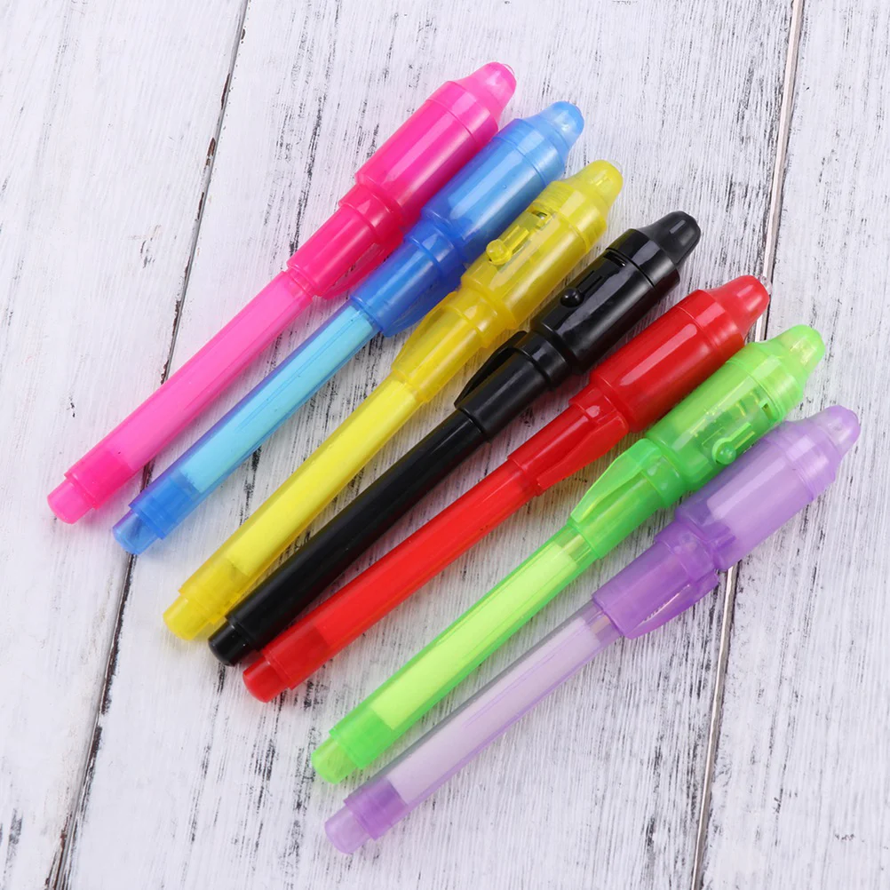 

20pcs/Pack UV Invisible Ink Pen Light Pen Big Light Pen Pen (7 Color Mixed)