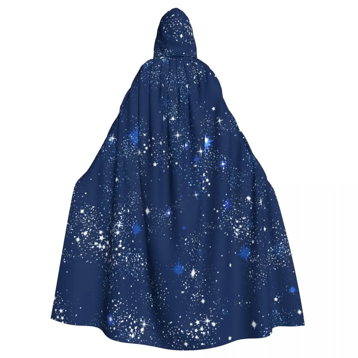 

Adult Cloak Cape Hooded Space Galaxy Constellation Medieval Costume Witch Wicca Vampire Elf Purim Carnival Party