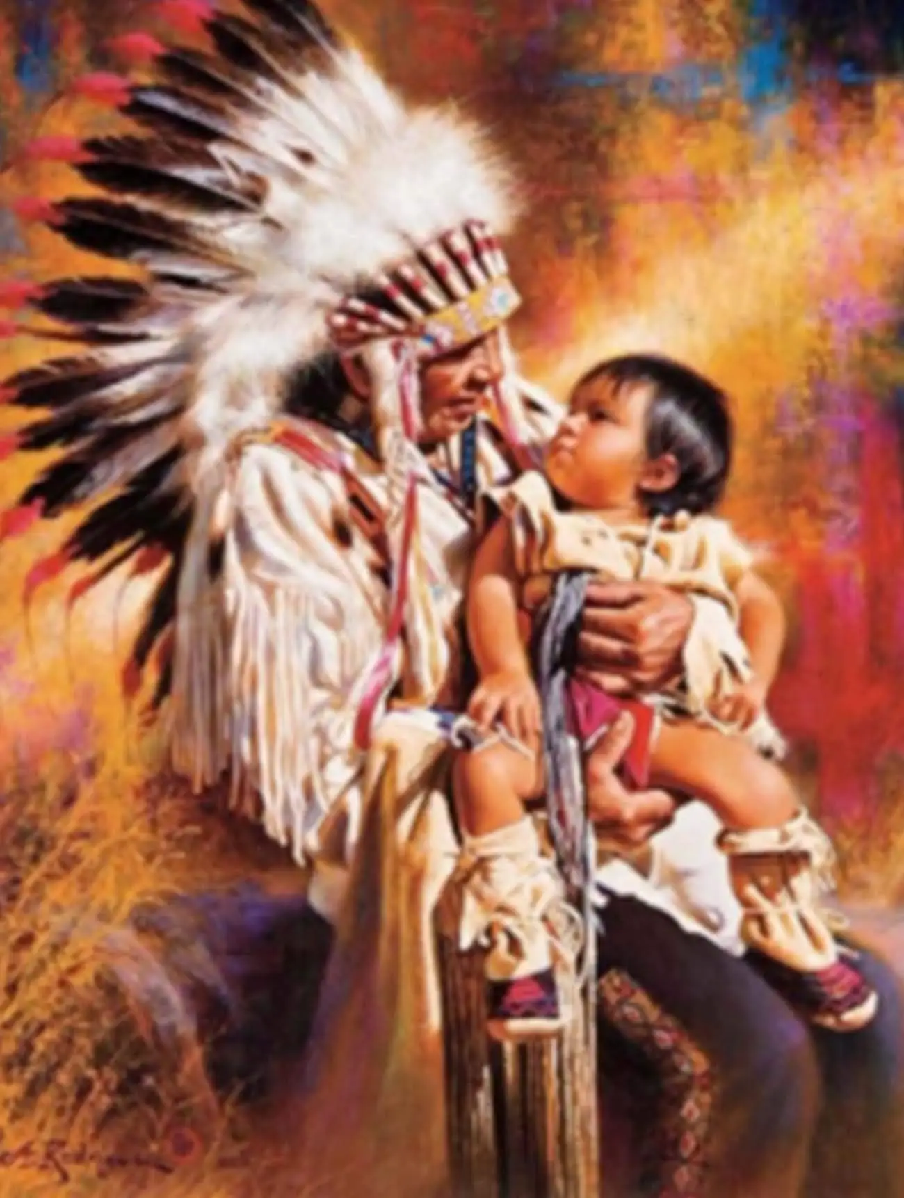 5D алмазная краска индейский женщина и ребенок полная дрель по номерам наборы SKRYUIE