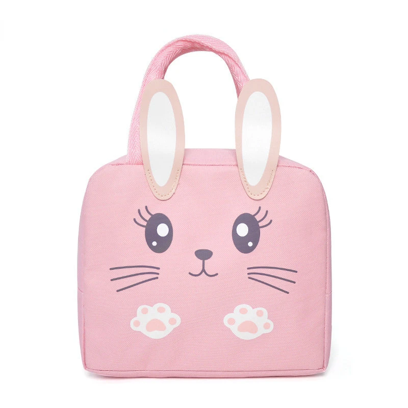 

1Pcs Cute Lunch Bag for Children Bunny Thicken Food Organizer Aluminum Foil Insulated Cooler Bags Portable Lunch Bags for Picnic