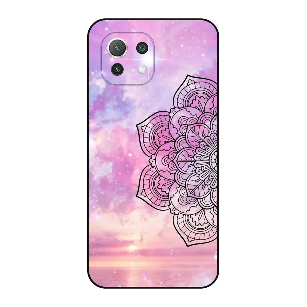 Дешевый мужской чехол Xiaomi Mi11 6 81 дюйма мягкий для сотового телефона Mi 11 черный