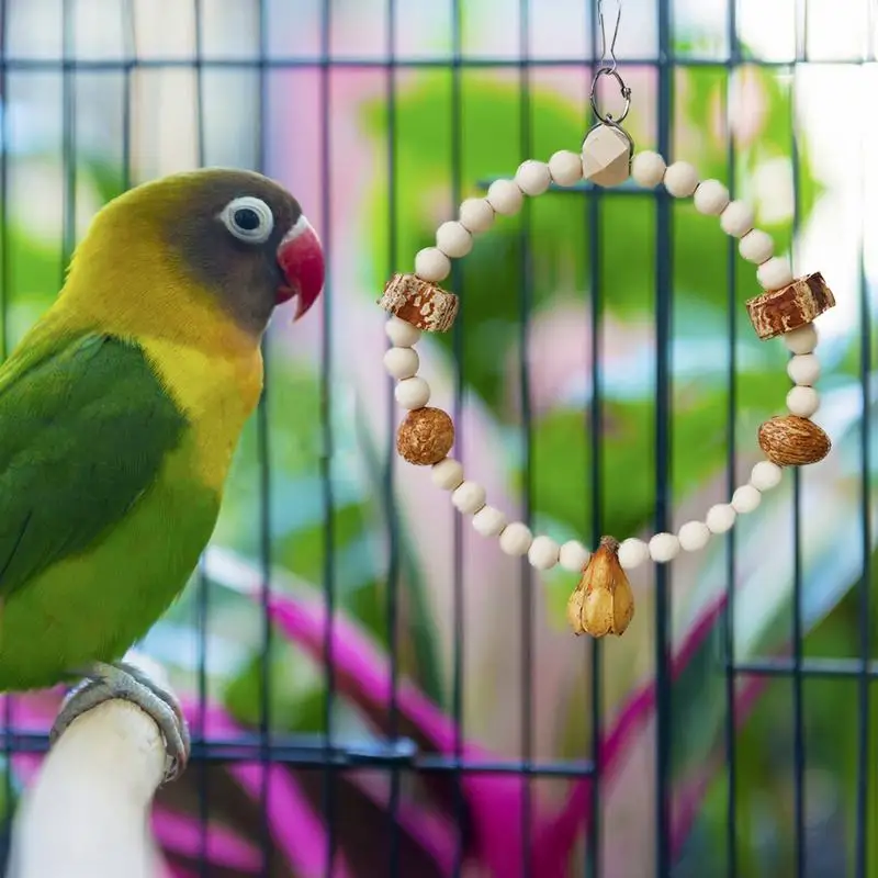 Качели для попугаев игрушка-окунь подставка качели деревянные отдыха