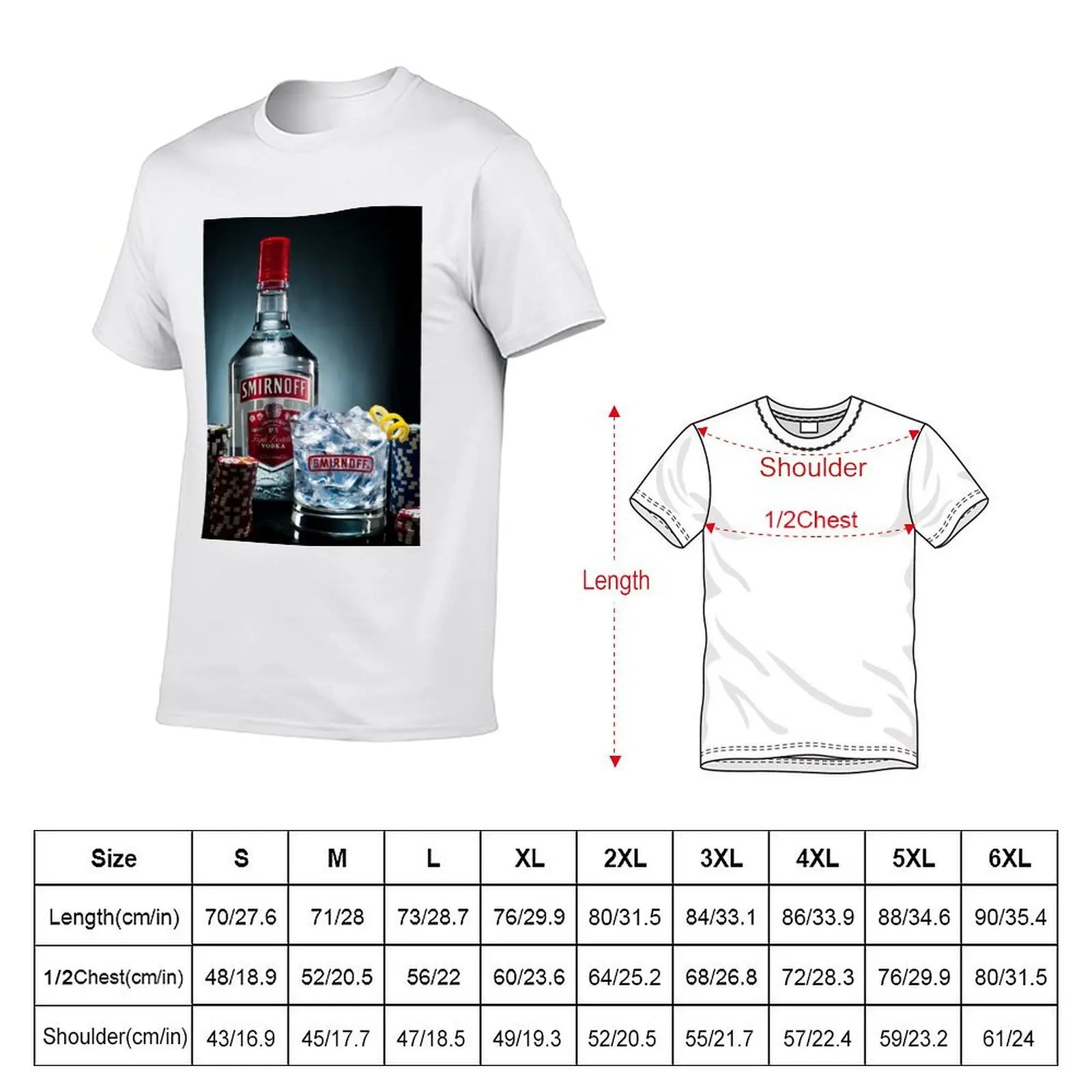 Фото Футболка Smirnoff Vodka с круглым вырезом для больших и высоких людей №2