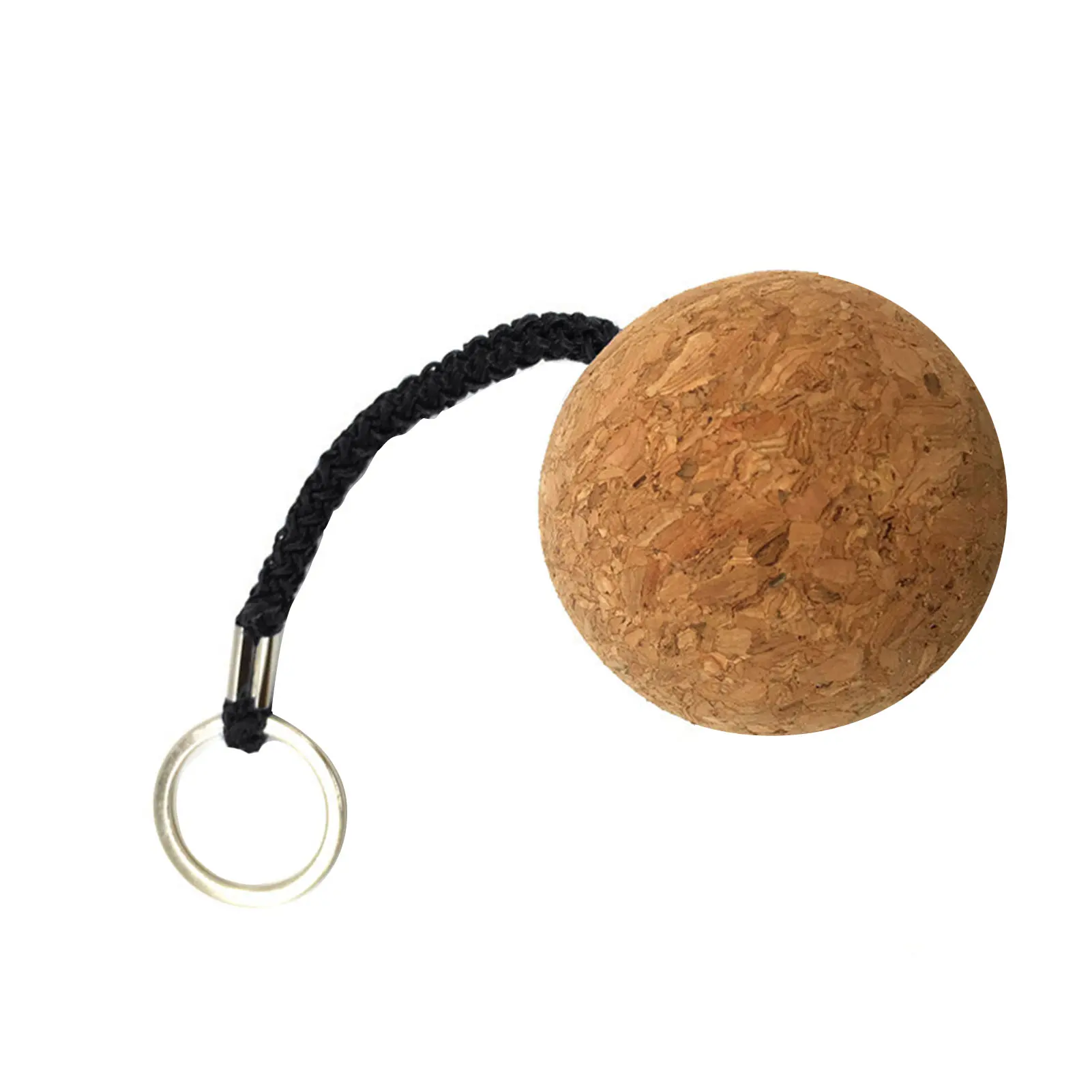 

4pcs 50mm Beach Corkwood Ball Swimming Floating Keyring Keychain Holder For Sailing Kayaking Fishing Practical Boat Buoy