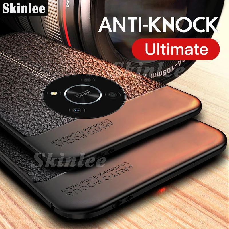 Чехол Skinlee для Honor X9 4G Женский силиконовый чехол с узором Личи из искусственной