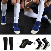 1 set of high elastic football leggings adult youth sports leggings outdoor protective equipment non slip soccer socks