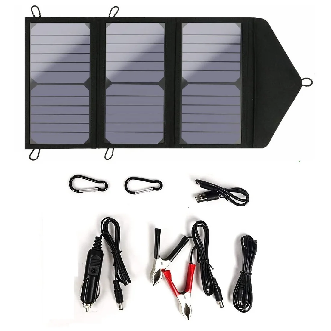 

30W Foldable Solar Panel Charger Waterproof Portable Outdoor Charge Plate for Mobile Phone Power Bank Hiking Camp,Type B