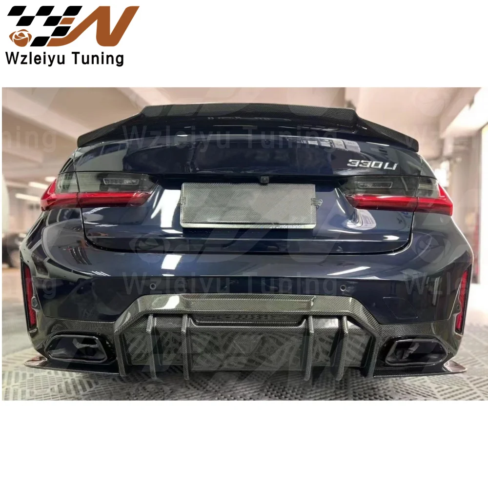 Новый стильный диффузор для заднего бампера из углеродного волокна подходит BMW G20