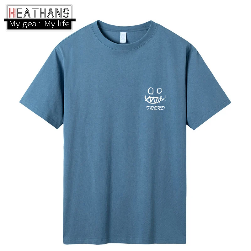 

Футболка мужская с круглым вырезом, смешная хлопковая парная Футболка с принтом граффити, Модный повседневный Свободный пуловер с коротким...