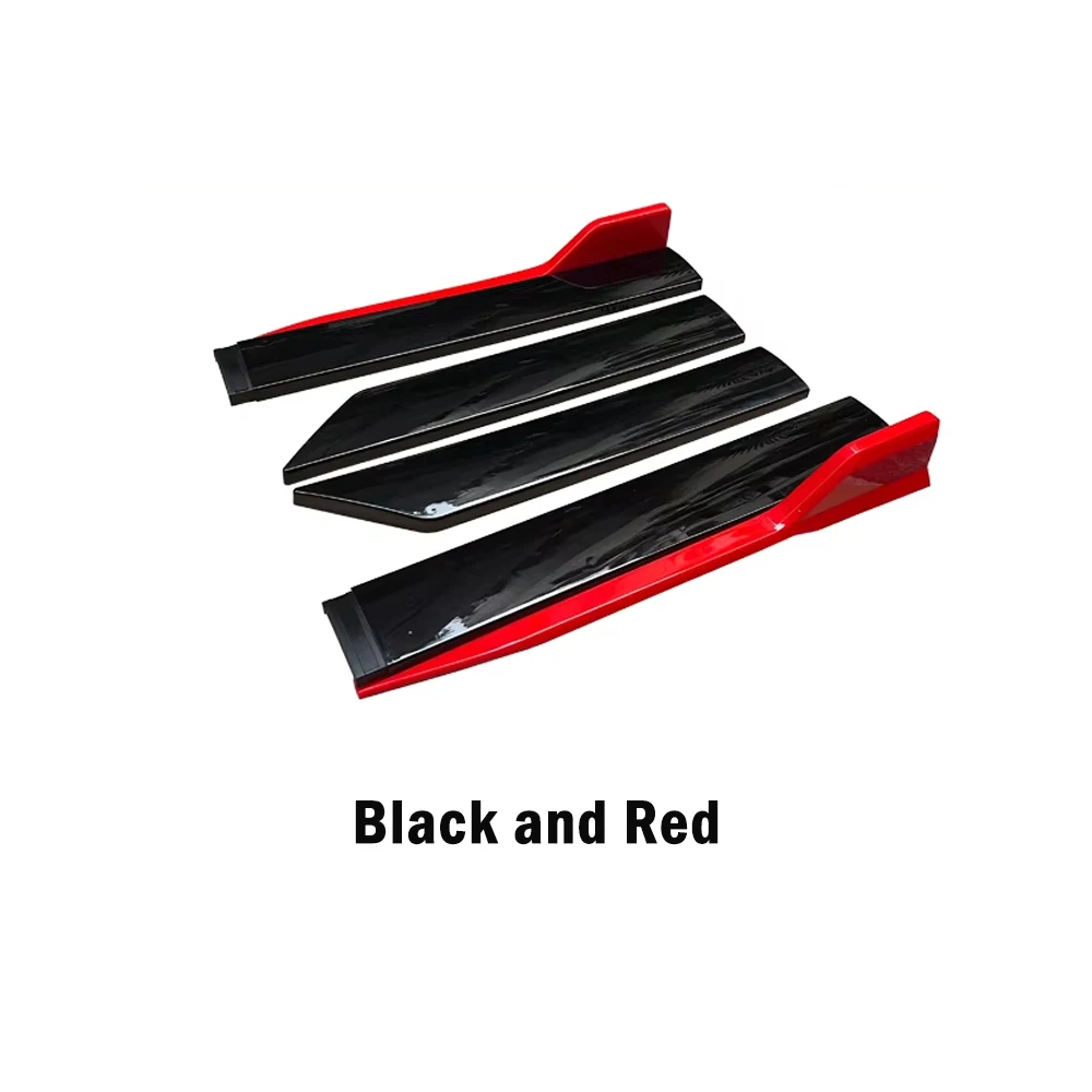 

Универсальные глянцевые черные накладки-сплиттеры на пороги автомобиля, 41 дюйм, защитный обвес для всех автомобилей