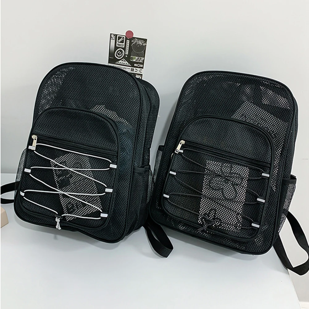 

Mesh College Student Backpack Comfortable Shoulder Strap Fitness Training Bag Multifunctional Wear-resistant for Outdoor Sports