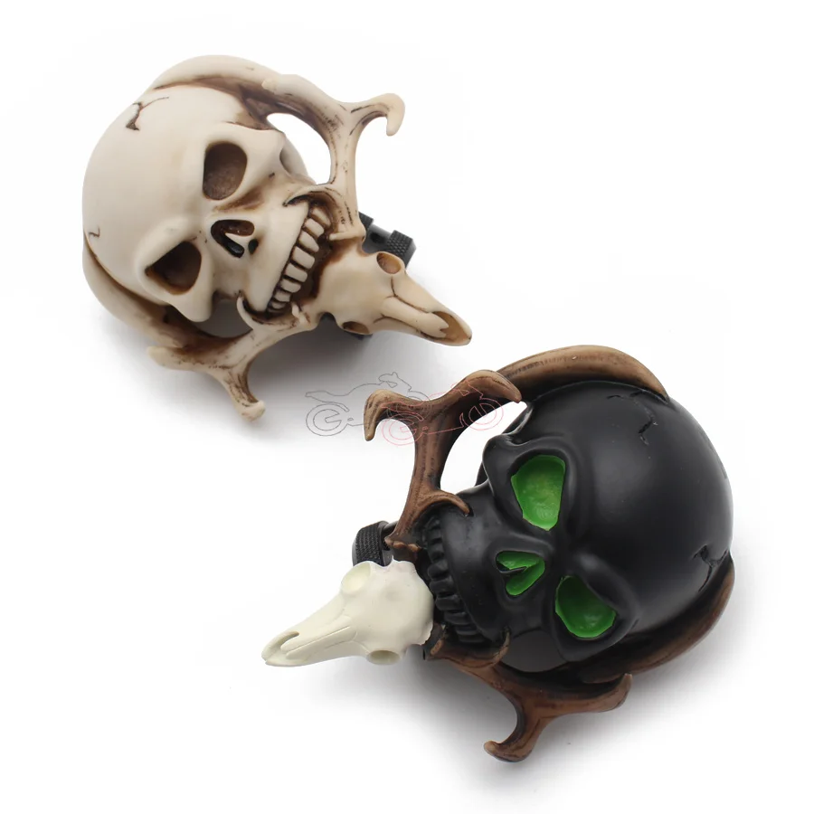 

Ручка переключения передач автомобильная, с полимерным покрытием, с черепом