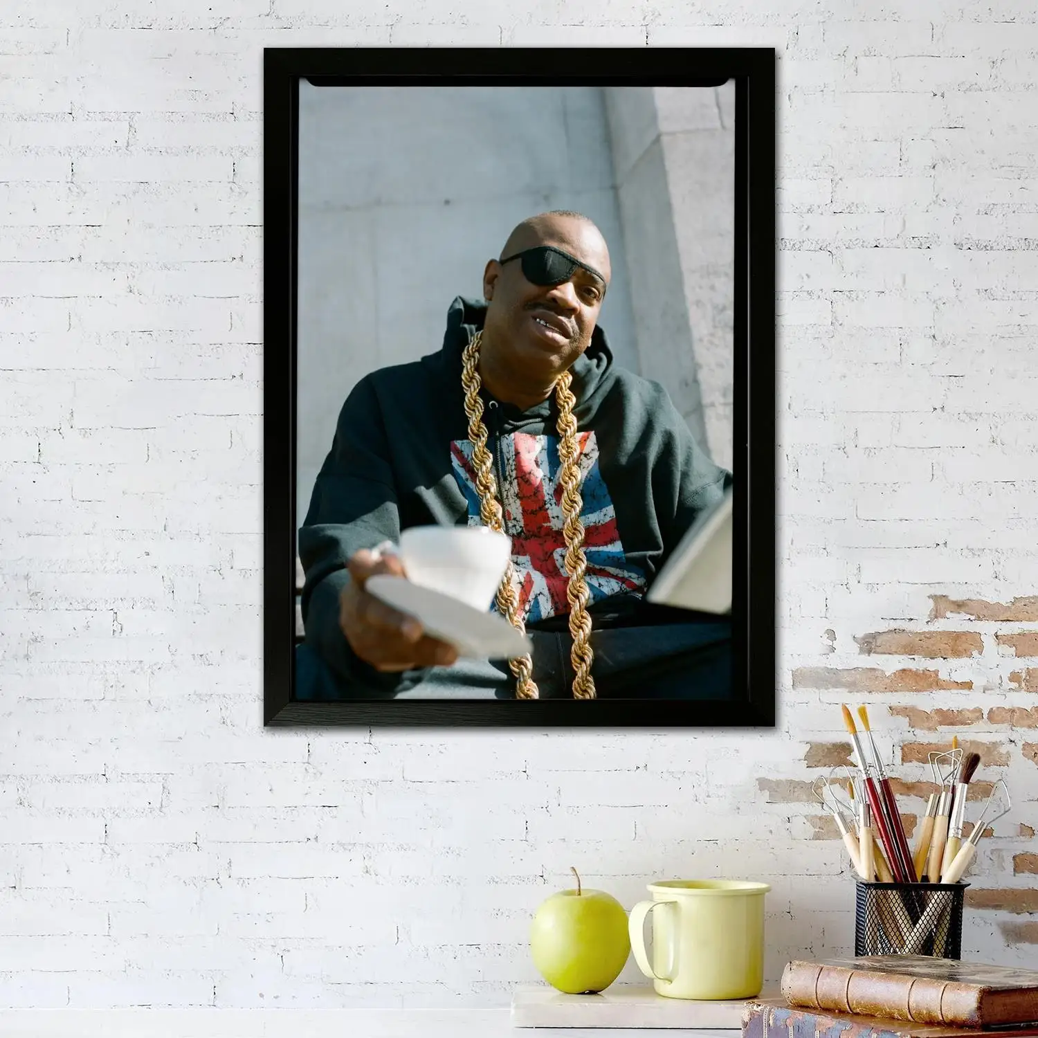 Фото Плакат на холсте Slick Rick и настенное искусство, печать с изображением, современный семейный декор для спальни, постеры, декоративная живопись №2