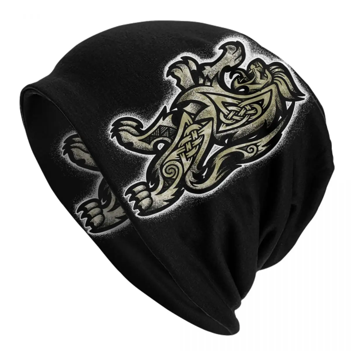 Heraldic Lion Caps Men Women Unisex Streetwear Winter Warm Knit Hat Adult funny Hats