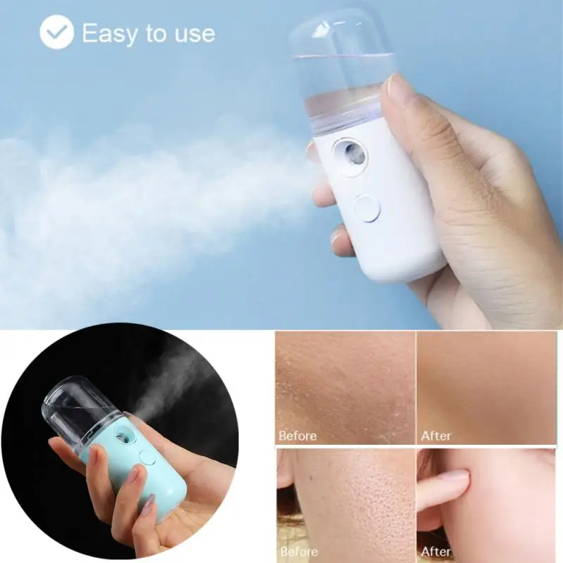 

Portable Face Skin Care Nano Sprayer Facial Steamer Anti-Wrinkles Moisturizing Water Replenishing Beauty Devices Skin Care Tool