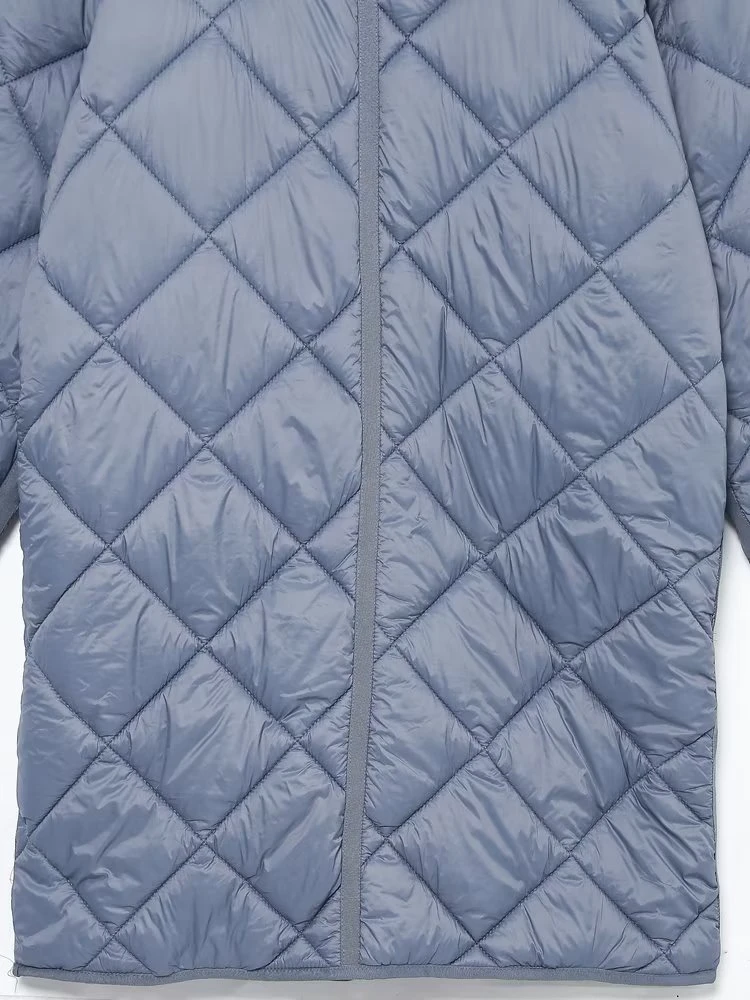 2022 Winter Chic Women Oversize Thick Hood Parkas Ins Style Long Sleeve Pockets Female Warm Long Coat