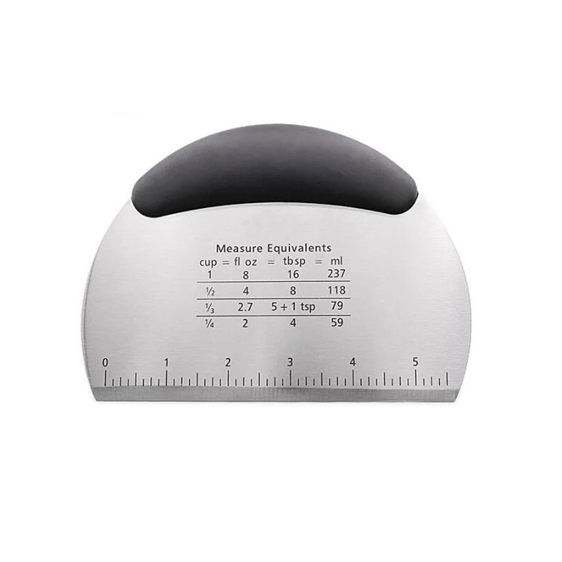 

Dough Cutter with Scale Stainless Steel Noodles Cutter Baking Knife Kitchen Gadget Baking Pastry Tools