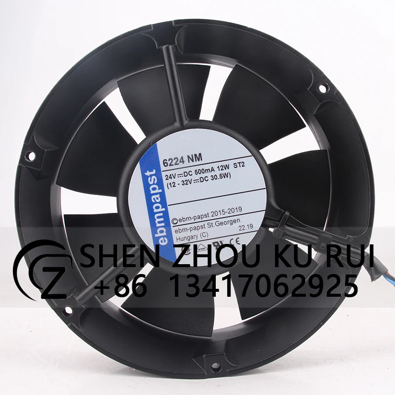 

Case Fan Ball Bearing for 6224NM 170X170X50MM 24V 12W 17251 17CM Inverter Cooling Fan