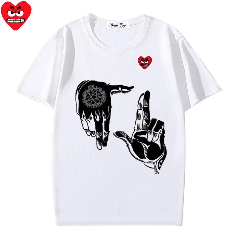 Черно-белая женская и мужская футболка с принтом пальмы хлопковая милая прямая