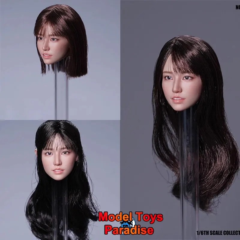 Супер утка SDH049 1/6 Женщина солдат Красивая голова Лепка японская звезда длинные