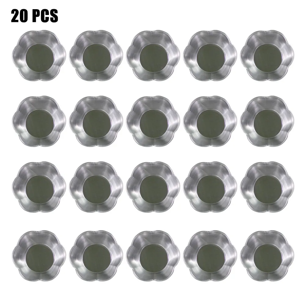 

20pcs 7.3/8.8cm Egg Tart Molds Baking Cake Pastry Mould Reusable Kitchrn Tool For Birthday Celebration Festive Situation