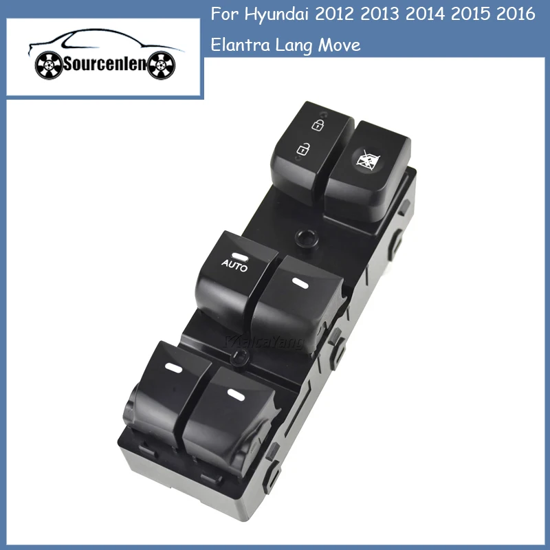 

93570-4V000 93570-4V010 Fast Delivery Electric Power Window Master Switch For Hyundai 2012 2013 2014 2015 2016 Elantra Lang Move