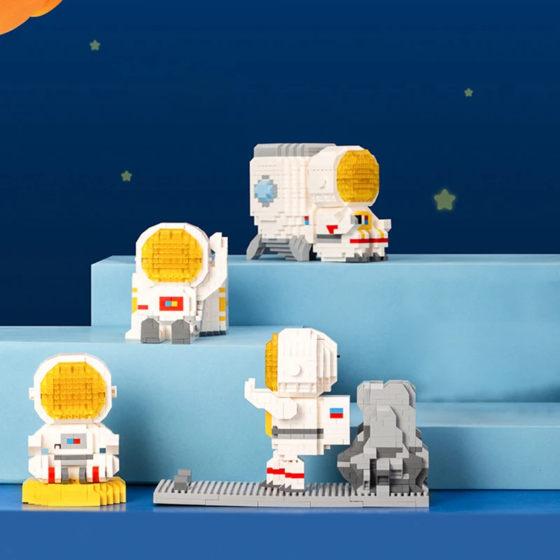 

Space Series Building Blocks Small Particles DIY Assembled Toy Astronaut Astronaut Blocks Pencil Multi-purpose Creative Ornament