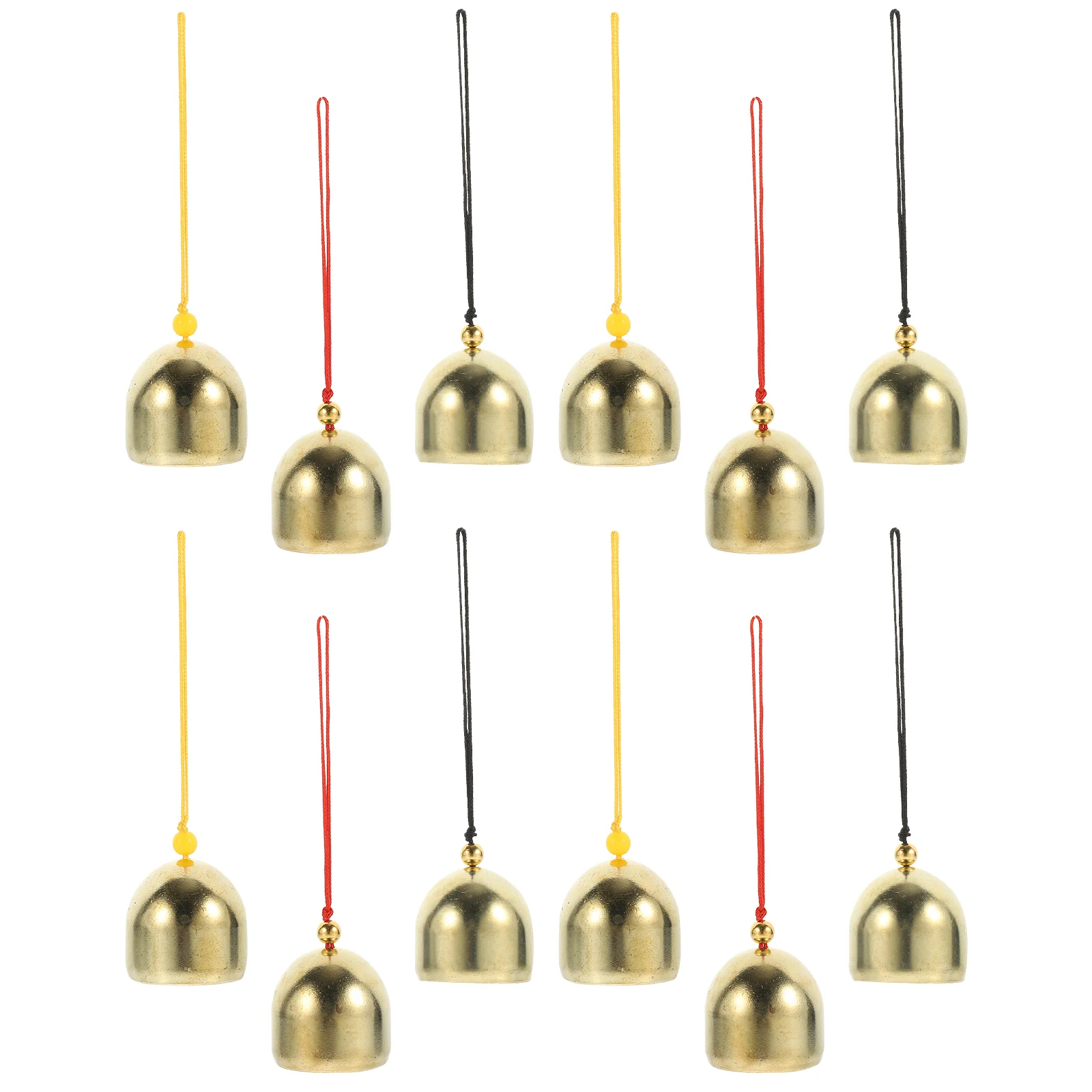 

12 Pcs Christmas Bells Wind Chimes Ornament Tree for Decor Rope Ornaments Xmas Stocking Stuffers