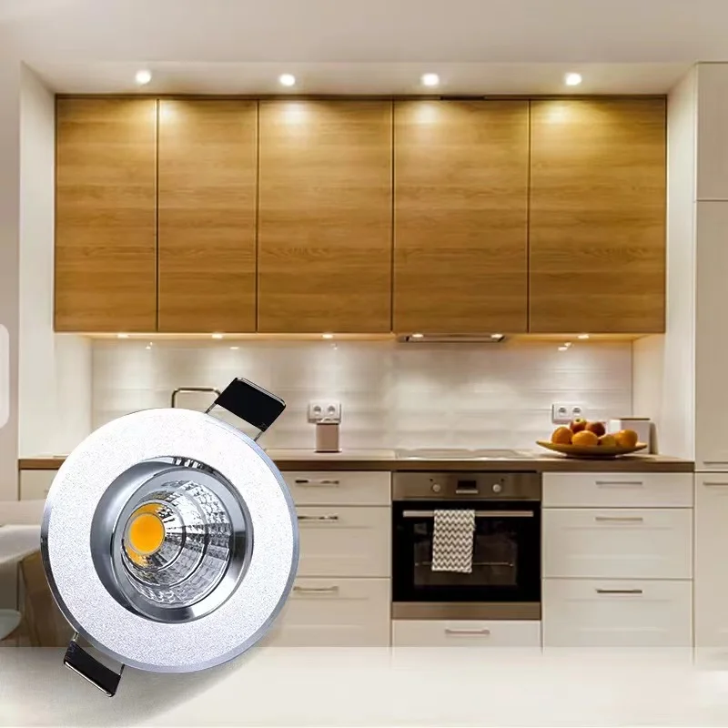 Алюминиевый светодиодный светильник с регулируемой яркостью 3 Вт AC110V 220V DC12V