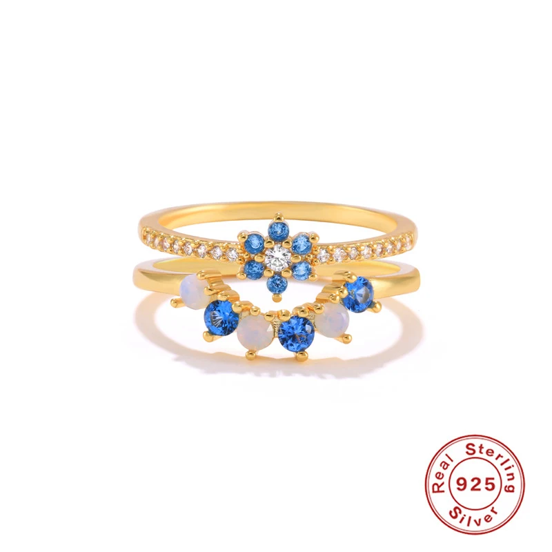 

Женское кольцо из серебра 925 пробы, с бусинами